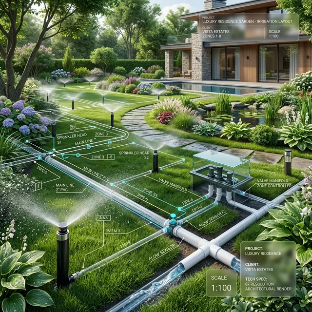 Irrigation Design Render